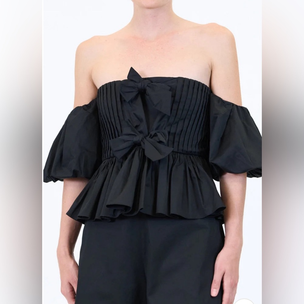 NWT Hunter Bell Rhea Top, Black, Size 10